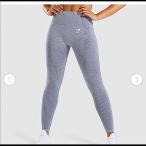 GYMSHARK Vital Seamless Leggings Steel Blue - Small